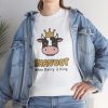 "Shavuot: When Dairy is King" Crowned Cow T-Shirt - Image 50