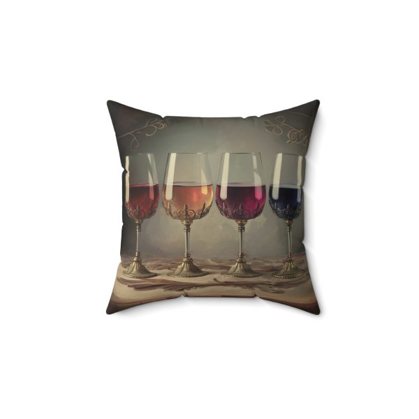 Vintage Four Cups of Wine Pesach Seder Pillow
